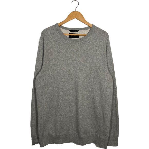 Wings + Horns Classic Heather Gray French Terry Crewneck Sweatshirt mens size XL - Picture 1 of 6